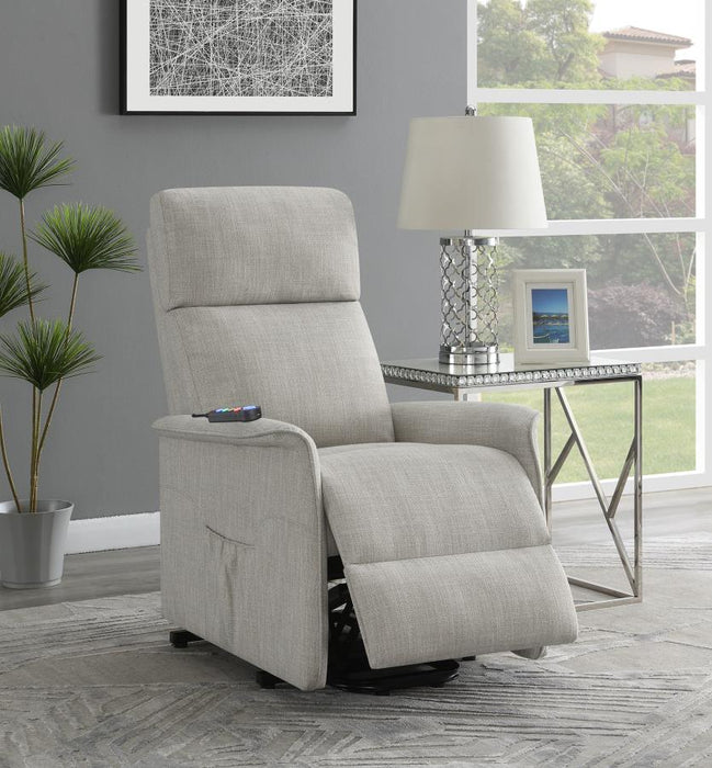 Herrera Power Lift Recliner with Wired Remote Beige