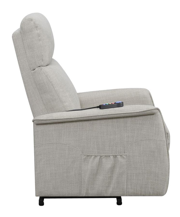 Herrera Power Lift Recliner with Wired Remote Beige