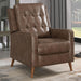 davidson-upholstered-tufted-push-back-recliner-brown