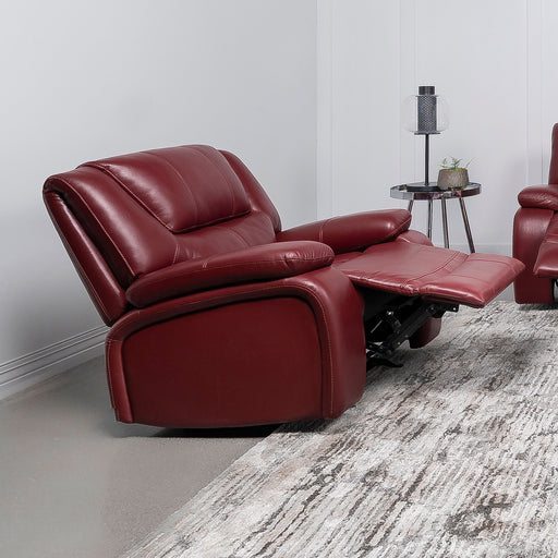 camila-upholstered-glider-recliner-chair-red-faux-leather