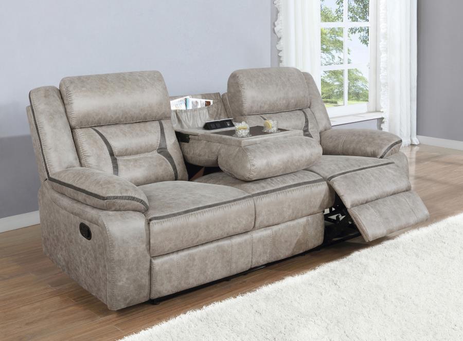 Greer Reclining Sofa TAUPE