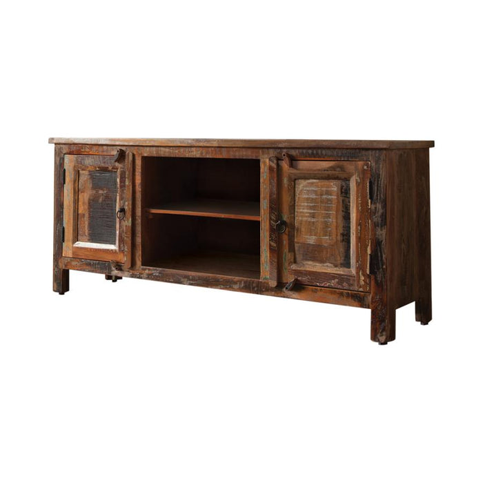 Genesis 2-door 60" TV Console RECLAIMED WOOD ONE COLOR ONLY