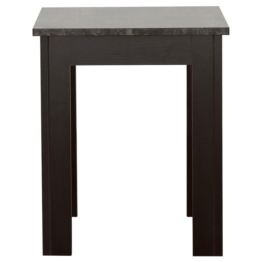 Rhodes 3-piece Faux-marble Top Occasional Table Set Black