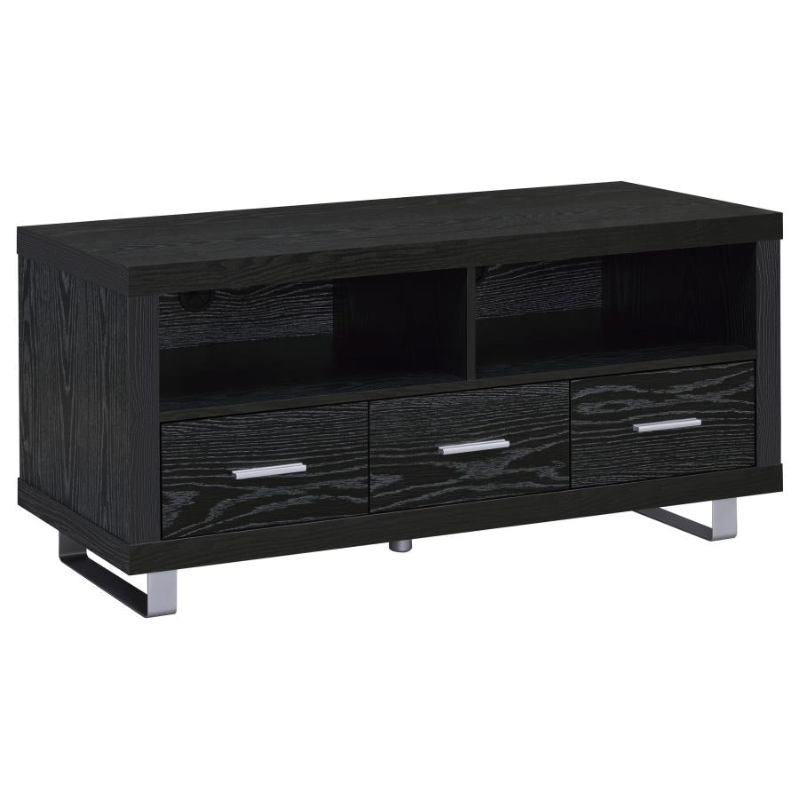 Alton 48" 3-drawer 47" TV Console BLACK OAK ONLY