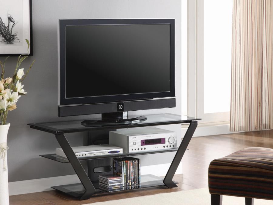 Donlyn 2-tier 50" TV Console BLACK ONLY