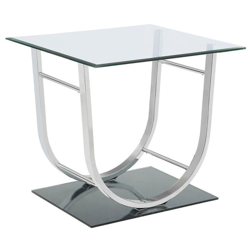 danville-u-shaped-end-table-chrome