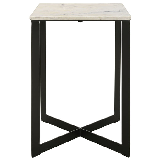 tobin-square-marble-top-end-table-white-and-black