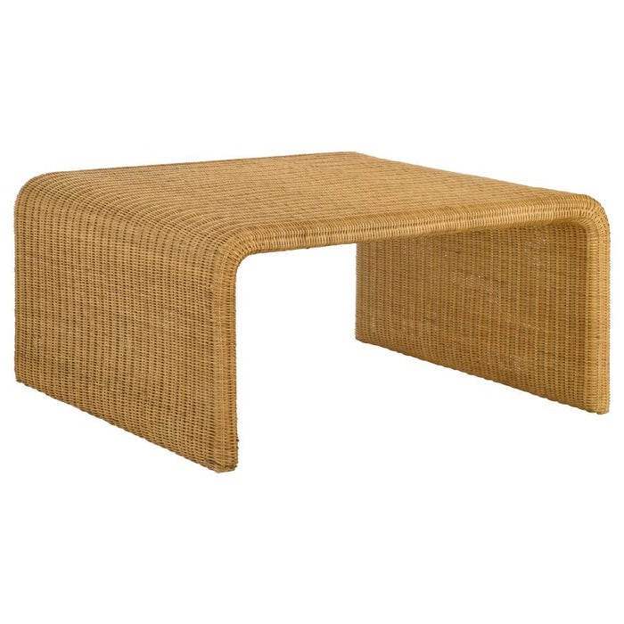 Juanita Square Rattan Coffee Table Natural