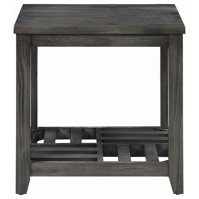 Cliffview 1-shelf Rectangular End Table Grey