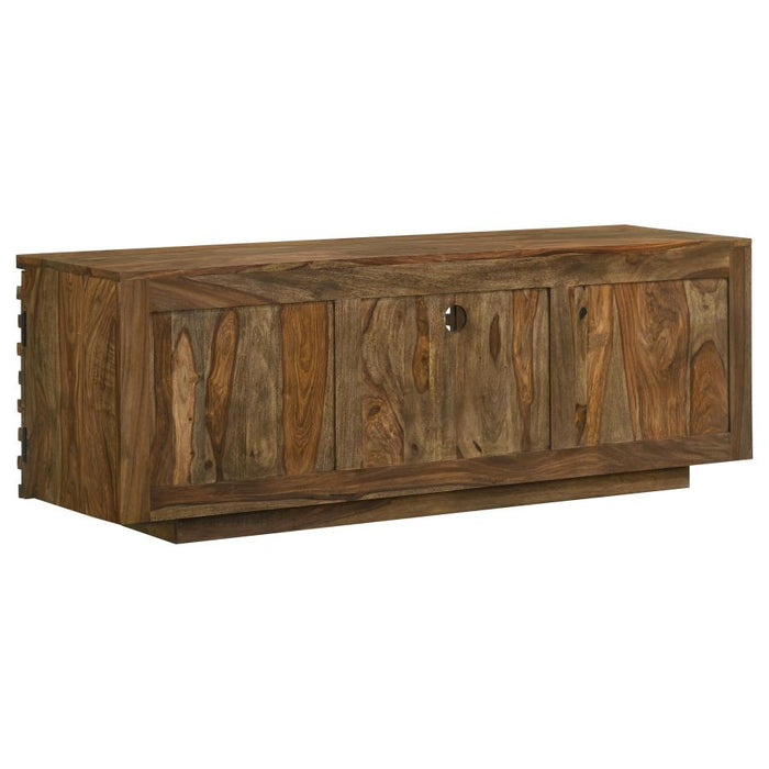 Julia 2-door 58" TV Console SOLID WOOD NATURAL ONLY