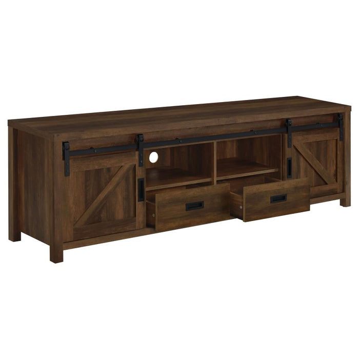 Madra Rectangular 79" TV Console with 2 Sliding Doors