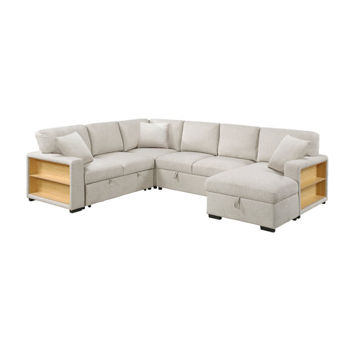 pompano-4sectional-with-right-chaise-pull-out-bed-hidden-storages-and-shelves-charging-ports