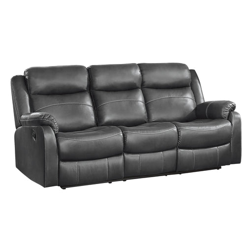 9990gy-3-double-lay-flat-reclining-sofa-with-center-drop-down-cup-holders