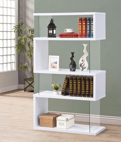 emelle-4-tier-bookcase-white-and-clear