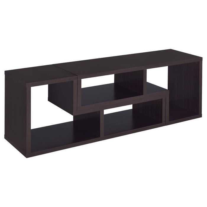 Velma Convertible TV Console and Bookcase Cappuccino