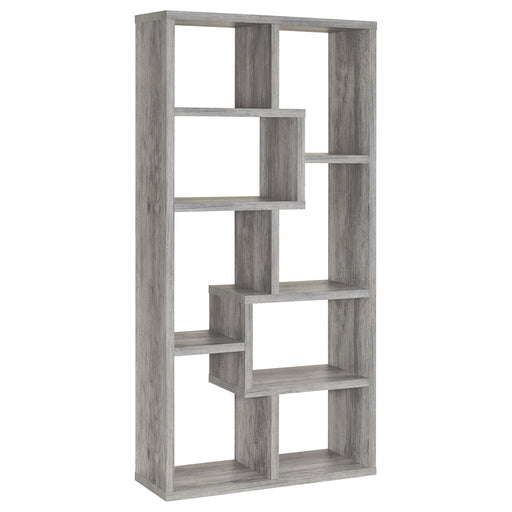 transitional-grey-driftwood-bookcase