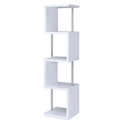 baxter-4-shelf-bookcase-white-and-chrome