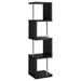 baxter-4-shelf-bookcase-black-and-chrome