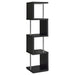 modern-black-four-tier-bookcase