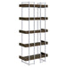 angelica-5-shelf-bookcase-walnut-and-chrome