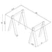 amaturo-clear-acrylic-sawhorse-writing-desk