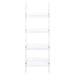 amaturo-clear-acrylic-ladder-bookcase