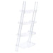 amaturo-clear-acrylic-ladder-bookcase