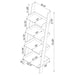 amaturo-clear-acrylic-ladder-bookcase
