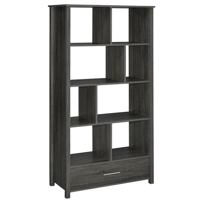 Dylan Rectangular 8-shelf Bookcase GREY