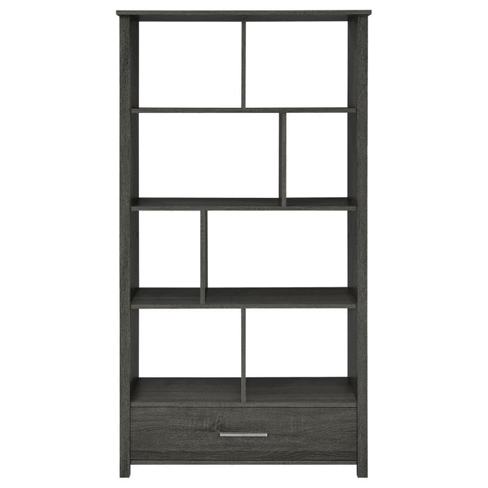 Dylan Rectangular 8-shelf Bookcase GREY