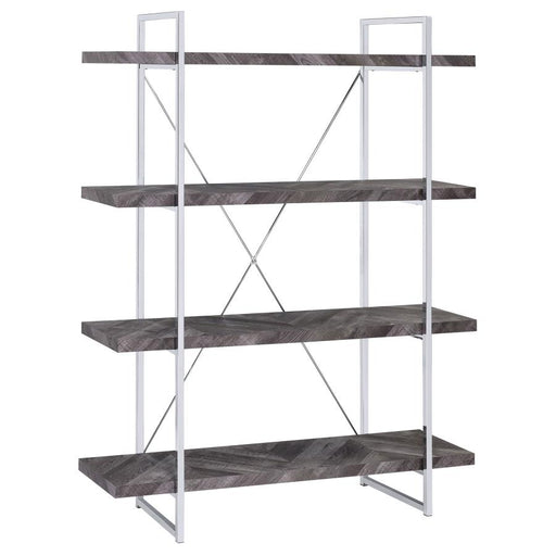 grimma-4-shelf-bookcase-rustic-grey-herringbone