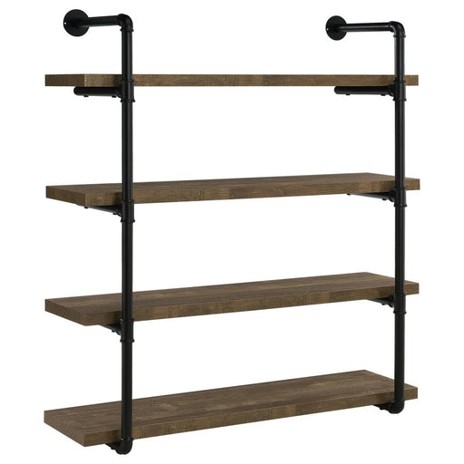 elmcrest-40-inch-wall-shelf-black-and-rustic-oak