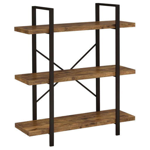 cole-3-shelf-bookcase-antique-nutmeg-and-black