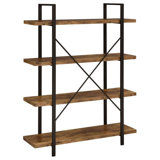 cole-4-shelf-bookcase-antique-nutmeg-and-black