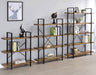 cole-5-shelf-bookcase-antique-nutmeg-and-black