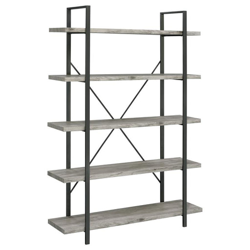 cole-5-shelf-bookcase-grey-driftwood-and-gunmetal