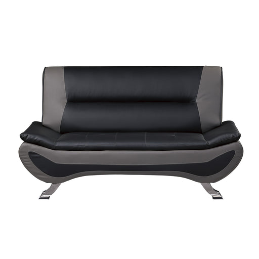 veloce-loveseat-black-grey