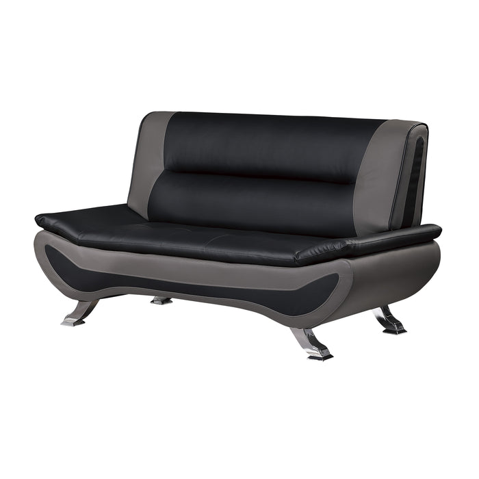 Veloce Loveseat BLACK/GREY