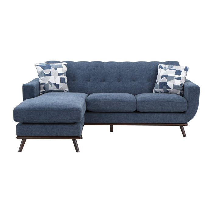 # Mid Century Reversible Sofa Chaise BLUE