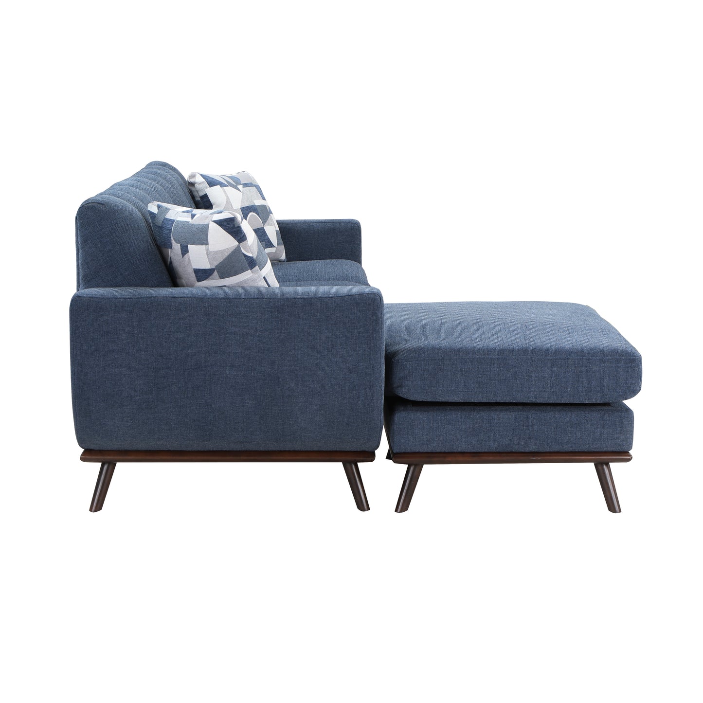 # Mid Century Reversible Sofa Chaise BLUE