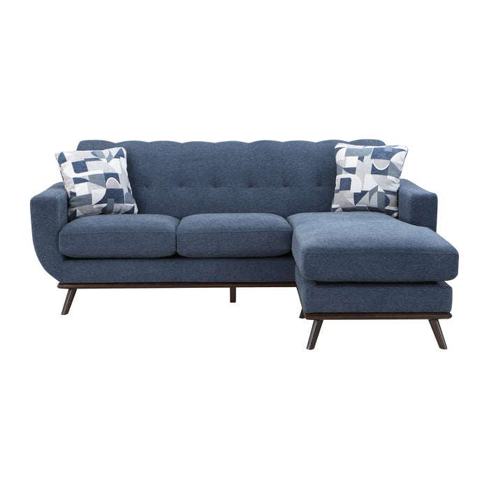 # Mid Century Reversible Sofa Chaise BLUE