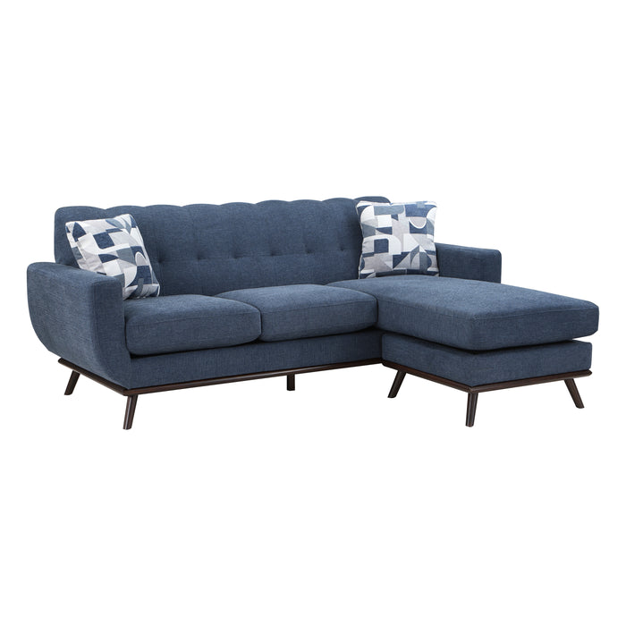 # Mid Century Reversible Sofa Chaise BLUE