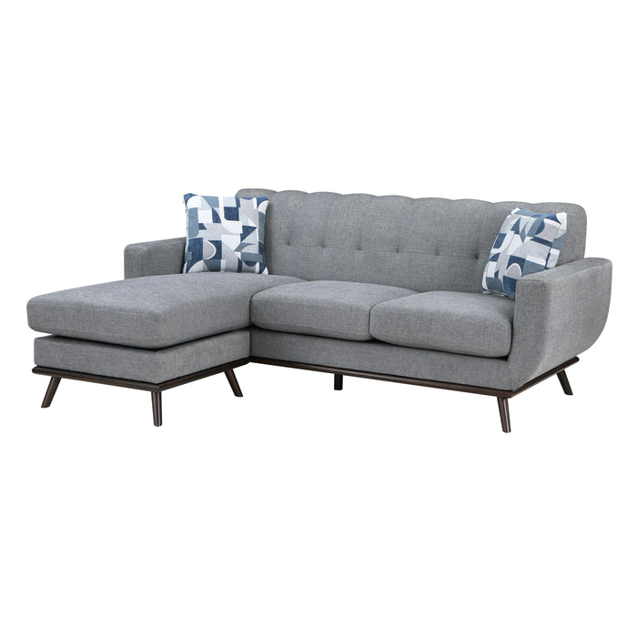 # Mid Century Reversible Sofa Chaise  GREY