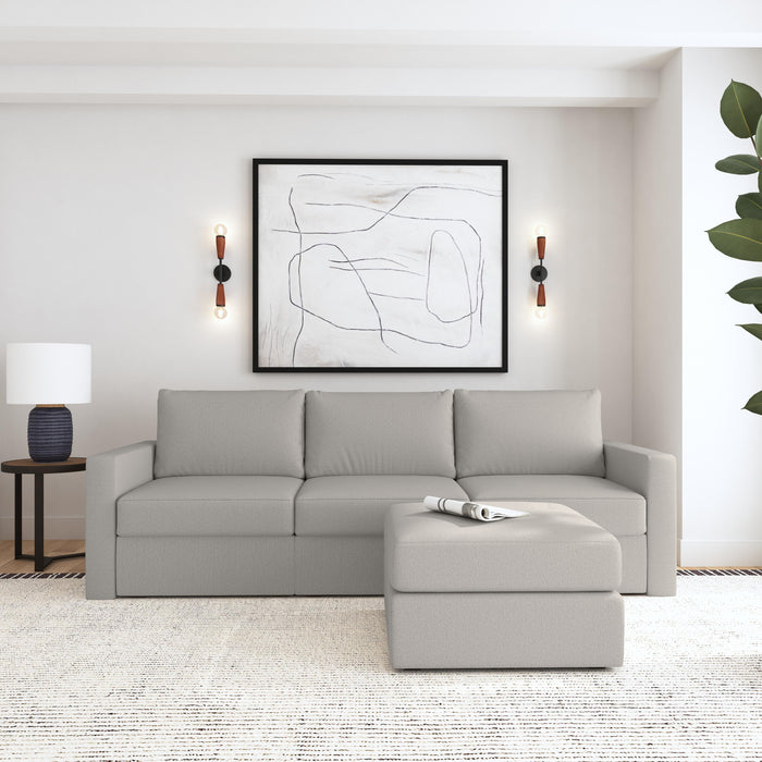 Flex Sofa with Standard Arm and Ottoman