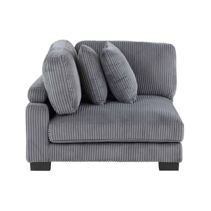 Traverse 4-Piece Modular Sectional W/ Ottoman GREY