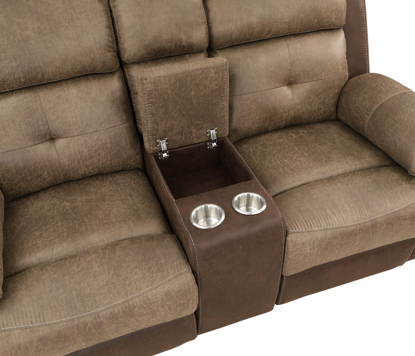 Glendale Recliner Loveseat BROWN