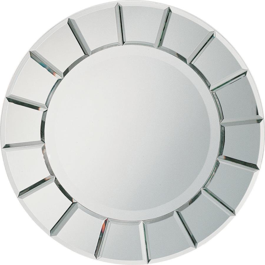 Fez Round Sun-shaped Mirror Silver