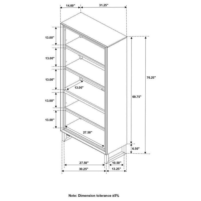 Manhattan 31" Bookcase DARK WALNUT ONLY