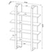 danbrook-bookcase-with-4-full-length-shelves