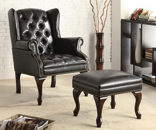 traditional-espresso-accent-chair-and-ottoman